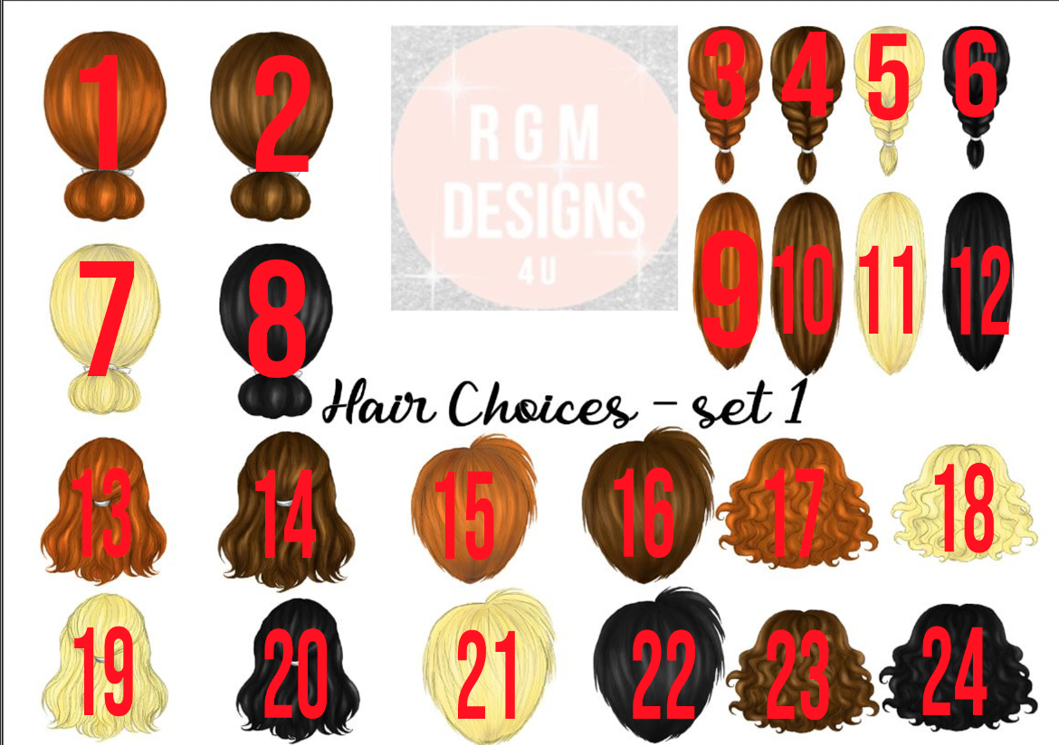 HAIR CHOICES SET 1